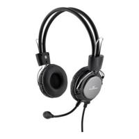Hoofdtelefoon met microfoon Bluestork MC-201 Zwart/Zilverkleurig