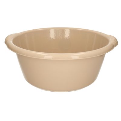 Afwasbak teil - 15 liter - beige - kunststof - 45,5 x 42,5 x 17 cm