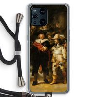 De Nachtwacht: Oppo Find X3 Pro Transparant Hoesje met koord