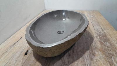 Aufsatzwaschbecken aus Flussstein RXXL2503712, 78x46x15 cm Aufsatzwaschbecken aus Flussstein RXXL2503712, 78x46x15 cm