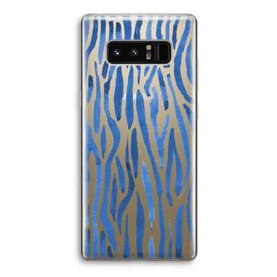 Blauwe nerven: Samsung Galaxy Note 8 Transparant Hoesje
