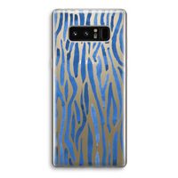 Blauwe nerven: Samsung Galaxy Note 8 Transparant Hoesje