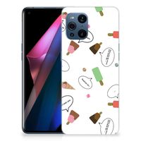 OPPO Find X3 | X3 Pro Siliconen Case IJsjes - thumbnail