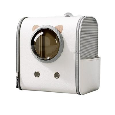 Pecco Kattenrugtas met bol venster - Tot 6 kg - Wit