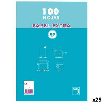 Papier Pacsa EXTRA Wit A4 100 Lakens (25 Stuks)