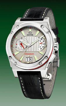 Horlogeband Jaguar J612 / J612-2 / J612-3 / J612-5 / J612-6 Leder Zwart 20mm