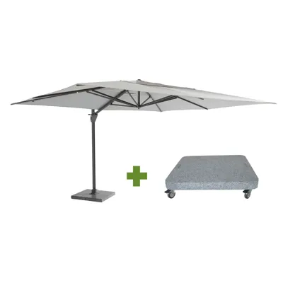 4 Seasons Outdoor Hacienda Antraciet/Lichtgrijs met Parasolvoet