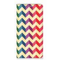 Motorola Moto G60s | Hoesje met Magneet | Zigzag Multi Color