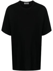 Yohji Yamamoto t-shirt en coton à col rond - Noir