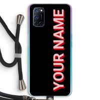 Namecase: Oppo A92 Transparant Hoesje met koord