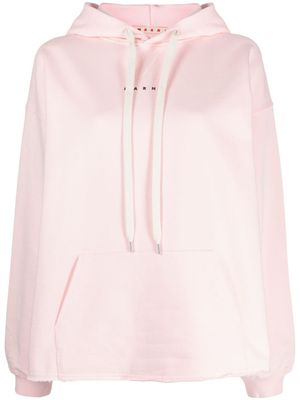 Marni hoodie en coton à logo imprimé - Rose