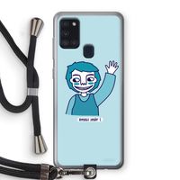 Zwaai: Samsung Galaxy A21s Transparant Hoesje met koord