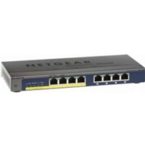 Netgear GS108PP Unmanaged Gigabit Ethernet (10/100/1000) Power over Ethernet (PoE) Zwart