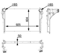 Intercooler, inlaatluchtkoeler CI556000P - thumbnail