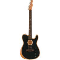Fender Acoustasonic Player Telecaster Brushed Black met gigbag - thumbnail