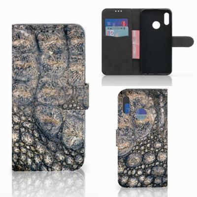 Honor 10 Lite | Telefoonhoesje | Met pasjeshouder | Krokodillenprint