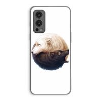 Yin Yang Wolves: OnePlus Nord 2 5G Transparant Hoesje Yin Yang Wolves: OnePlus Nord 2 5G Transparant Hoesje