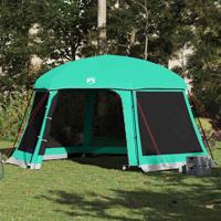 VidaXL Zwembadtent uitneembare buiten- gaaswanden 512x458 cm zeegroen