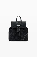 Kleine geperforeerde rugzak - BLACK - U