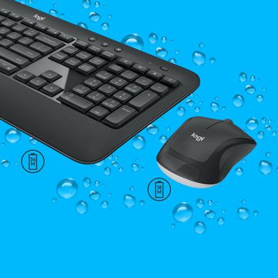 Logitech Advanced MK540 toetsenbord Inclusief muis Universeel USB QWERTY US International Zwart, Wit