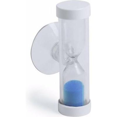 Zandloper - douche - badkamer timer - zuignap - 2 minuten - blauw Zandloper - douche - badkamer timer - zuignap - 2 minuten - blauw