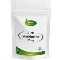 Zink Methionine 25 mg kopen? | Huid, geheugen, concentratie, vruchtbaarheid, immuunsysteem | 100 vegan capsules | vitaminesperpost.nl