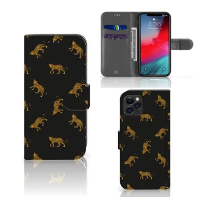 Telefoonhoesje | Met pasjeshouder | voor Apple iPhone 11 Pro Leopards