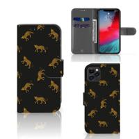 Telefoonhoesje | Met pasjeshouder | voor Apple iPhone 11 Pro Leopards