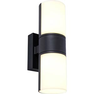 Lutec CYRA 5198101012 LED-buitenlamp (wand) LED 15 W Mat zwart