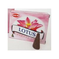 Wierook kegeltjes Lotus geur - 10x stuks - kleine kegeltjes geursticks - huisparfum