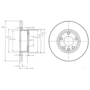 Delphi Diesel Remschijf BG2898