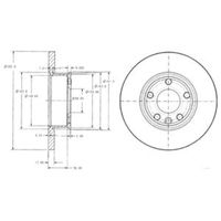 Delphi Diesel Remschijf BG2898