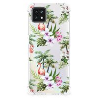 OPPO A53 5G | A73 5G Case Anti-shock Flamingo Palms