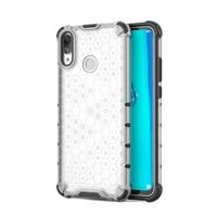 Honingraat schokbestendig PC + TPU Case voor Huawei Y9 (2019) (transparant)