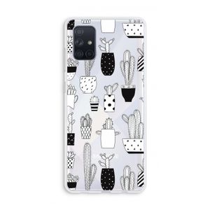 Cactusmotief: Galaxy A71 Transparant Hoesje
