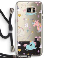 Fantasiewereld: Samsung Galaxy S7 Edge Transparant Hoesje met koord