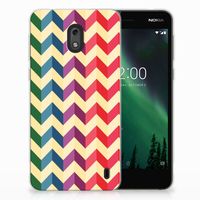 Nokia 2 TPU bumper Zigzag Multi Color - thumbnail