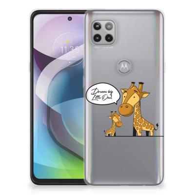 Motorola Moto G 5G Telefoonhoesje met Naam Giraffe Motorola Moto G 5G Telefoonhoesje met Naam Giraffe