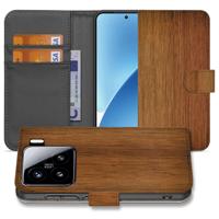 Xiaomi 15 | Book Style Case | Donker Hout