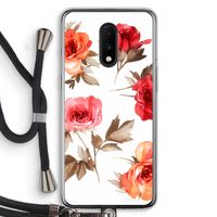 Roosjes: OnePlus 7 Transparant Hoesje met koord
