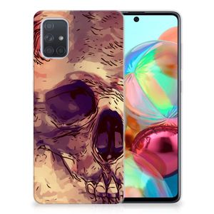 Silicone Back Case Samsung Galaxy A71 Skullhead