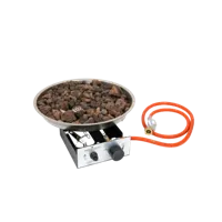 Brander Rond Ø: 42,5 cm - Ingebouwde LPG Gasbrander voor Vuurschaal Tafels | Happy Cocooning , Ha | Doe-het-zelf gasbrander voor buiten | Roestvast staal