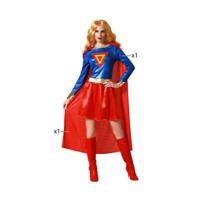 Kostuums voor Volwassenen Blauw Superheld Vrouw Maat XL