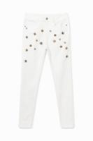 Enkellange skinny jeans - WHITE - 30