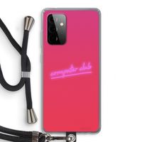 Vice Glow: Samsung Galaxy A72 5G Transparant Hoesje met koord Vice Glow: Samsung Galaxy A72 5G Transparant Hoesje met koord