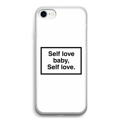 Self love: iPhone SE 2020 Transparant Hoesje