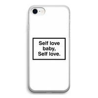 Self love: iPhone SE 2020 Transparant Hoesje