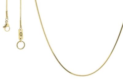 Qoss Ketting Tanja Goud 1 mm 60 cm