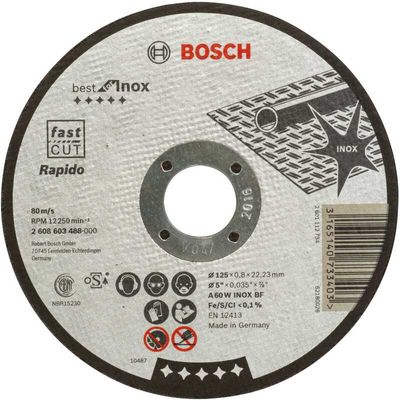 Rapido-doorslijpschijf Best for Inox, Ø 125mm Doorslijpschijf
