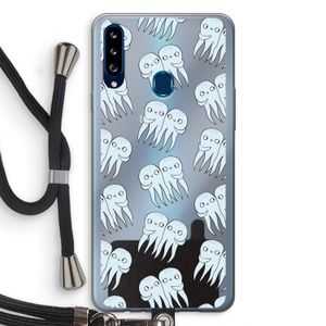 Octopussen: Samsung Galaxy A20s Transparant Hoesje met koord
